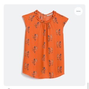 Orange Floral Kids Top